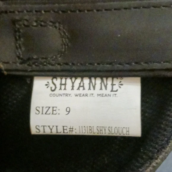 Shayanne Women’s Black Cowboy Boots Slouchy Black Cowgirl Boots Size 9 - Picture 10 of 14